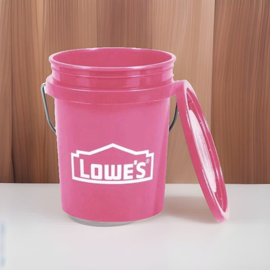 Lowe's PINK 0.5-Quart BPA-Free Mini Paint Bucket With Lid